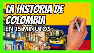 ✅ La historia de COLOMBIA en 15 minutos | Resumen rápido y fácil