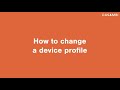 Casambi App Tutorial - How to Change a Device Profile