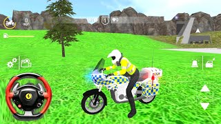 Police Car Driving motorbike Riding #1- police officer Chase Simulator