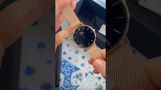 Daniel wellington watch black dial Melrose 32mm #unboxing #danielwellington #womenwatch #fashion