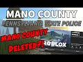 MANO COUNTY DELETED?! | Mano County PSP#48 | ROBLOX