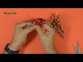 holly berries and christmas cherries. christmas 2021. christmas decorations. diy. crafts