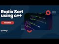 Radix sort using c++ |coding |cpp programing |Algorithms |