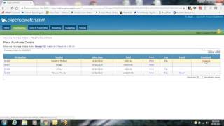 EXPENSEWATCH: GENERATE PURCHASE ORDER