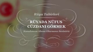 Rüyada Nüfus Cüzdanı Görmek, Kimlik, Kaybetmek | Rüya Tabiri