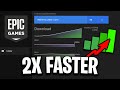 How To INCREASE Epic Games Launcher Download Speed! (2x Faster)