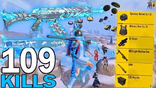 109 KILLS!🥶 NEW BEST LOOT GAMEPLAY with FULL GLACIER SET😍SAMSUNG,A7,A8,J4,J5,J6,J7,J2,J3,XS,A3,A4,A5