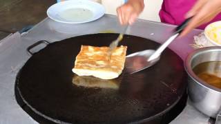 How to cook roti in Southern Thailand ★ロティ（サイカイ）の作り方