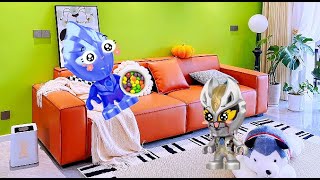 Ultraman learns to use the toilet #Human cubs confusing behavior #Cute baby #Children's animation