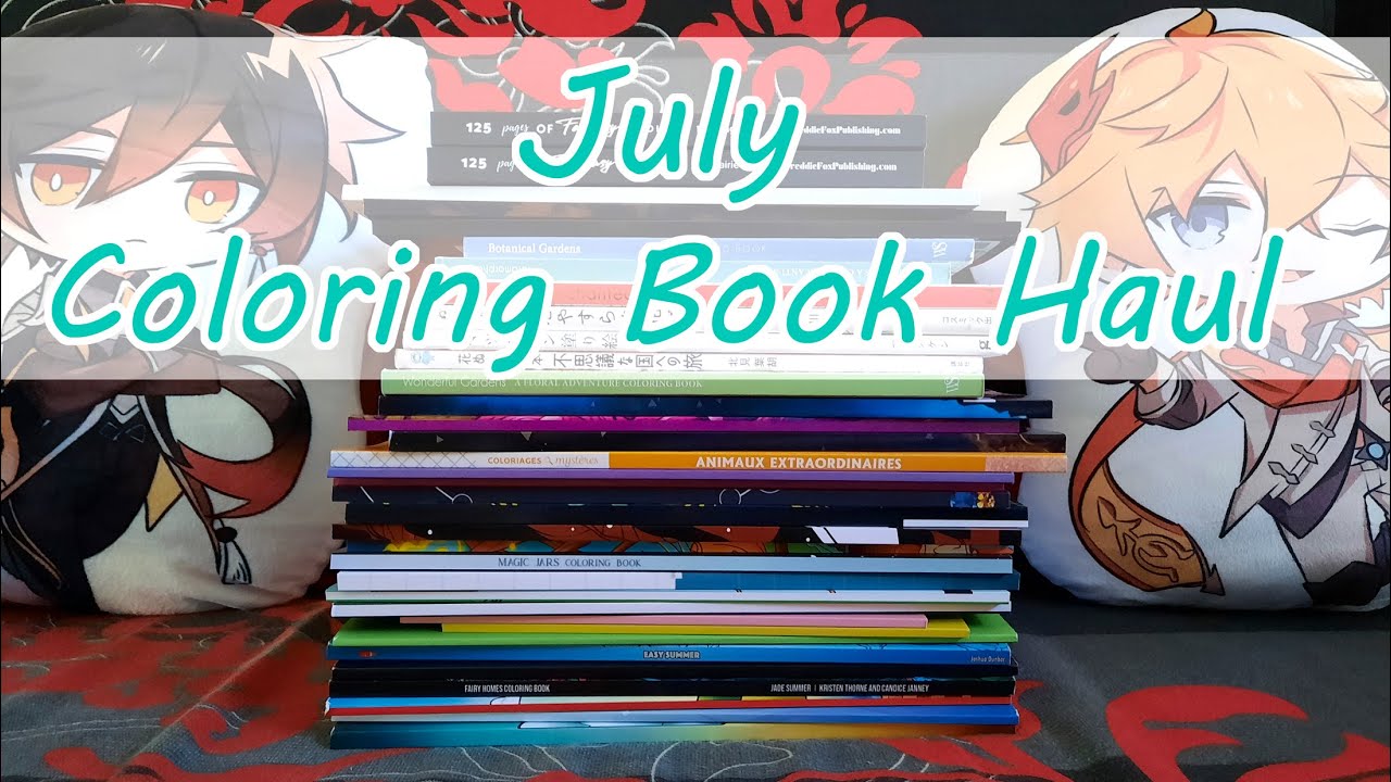 July Coloring Book Haul 2023 Youtube