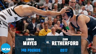 Zain Retherford vs. Lavion Mayes: 2017 NCAA wrestling championships (149 lb.)