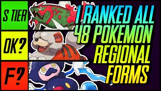 I Ranked All 48 Regional Form Pokemon | Mr1upz