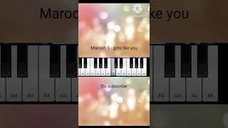 maroon 5 girls like you piano | girls like you piano | girls like you piano tutorial
