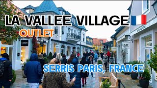 4K Exploring a France - Inspired Outlet | Charming Day in La Vallee Village Serris,France🇫🇷