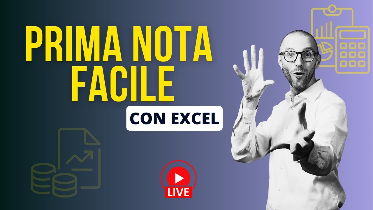 Prima Nota Facile In Excel Youtube