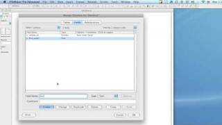 Creating Tables in Filemaker®