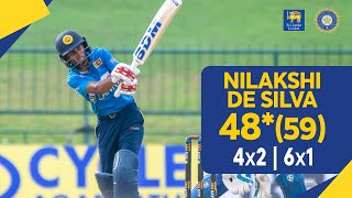Nilakshi De Silva's 48* (59) vs India - India Women tour of Sri Lanka 2022 - 3rd ODI