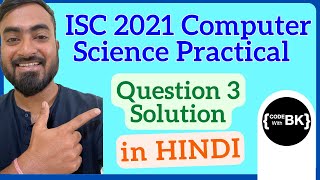 ISC Class 12 Computer Science Practical 2021 Question 3 - Java - Matrix processing