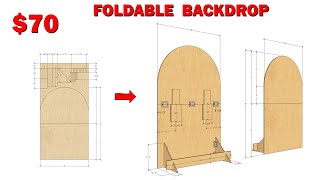 How to Build a Foldable Arch Backdrop Panel - An Easy Step by Step Guide