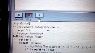 Apple Script program with loop and if statement.