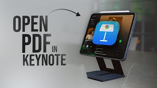 How to Open PDF in Keynote on iPad (tutorial)