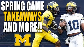 Michigan Football Spring Game Takeaways and Position Battles + Championship Ring