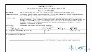 Learn How to Fill the DA form 2823 Sworn Statement
