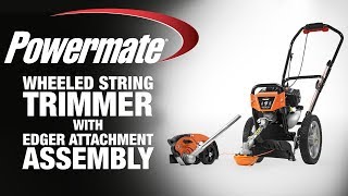 Powermate Wheeled String Trimmer with Edger Combo Kit - Assembly