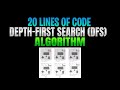 Pathfinding & Searching Tree Algorithms | DFS, BFS & A* in 20 lines of Python code