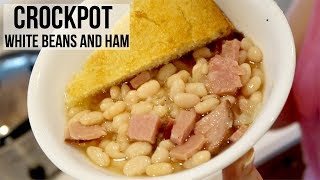 Cook With Me | Crockpot Beans n Ham + Cornbread | Easy Dinner Idea