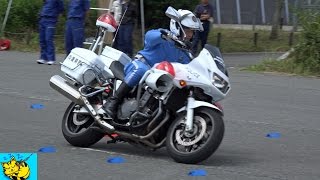 バランス走行・デモ－兵庫県警交通機動隊