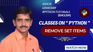 🔥 Remove Items from a Set in Python | Python Set Methods Explained