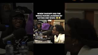 When Takeoff had the whole room laughing 😂