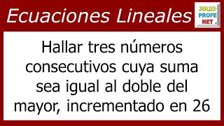 Ecuaciones de primer grado con una incógnita - Problema 8