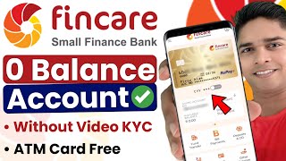 fincare bank account opening 2024 | fincare small finance bank account opening online - zero balance