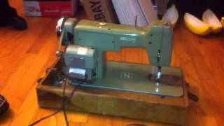 Vintage Italy NECCHI Mira BU Heavy Duty SEWING MACHINE