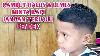 CARA MEMOTONG RAMBUT ANAK LAKI-LAKI PAKAI MESIN Cara potong rambut 3 jari fersi anak TK