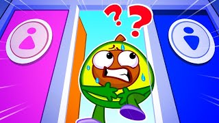 Which Restroom Should Avocado Baby Go To?🚽 Potty Training || VocaVoca Friends Kids Songs