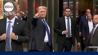 Donald Trump returns to Trump Tower after criminal conviction