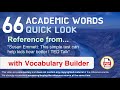 66 Academic Words Quick Look Words Ref from 