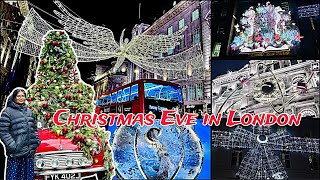 Christmas Lights in LONDON l Itinerary for all street lights \u0026 display decorations l 2024 l Tamil