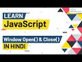 JavaScript Window Event: JavaScript Window Open & Close Method Tutorial