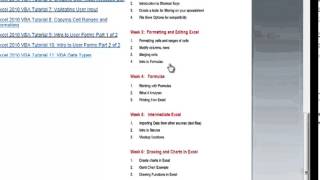 Excel 2010 for Beginners course