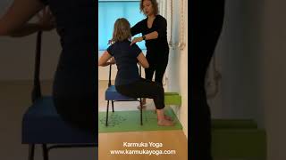 Marichasana (Sage Twist w/ Chair) : Karmuka Yoga Foundations - English