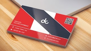 #1 how to design a business card in photoshop cs6  | Back View