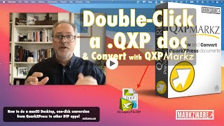 Double-click convert QuarkXPress Documents macOS Default App