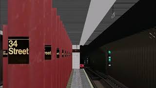 [Openbve Simulation] New York City Transit Subway virtual fanning 8th ave