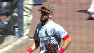 STL@MIL: Carpenter takes a hit away from Guerra