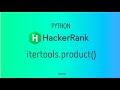 #27 : itertools.product() | Hackerrank Python Solutions