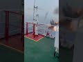 Pirates attack on a Cargo ship 🔥 #marine #pirates #ship #shiplife #hit #shots #fire #explosion #hit